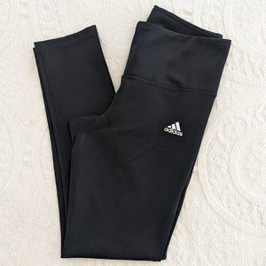 Womens Adidas black mid rise full length legging